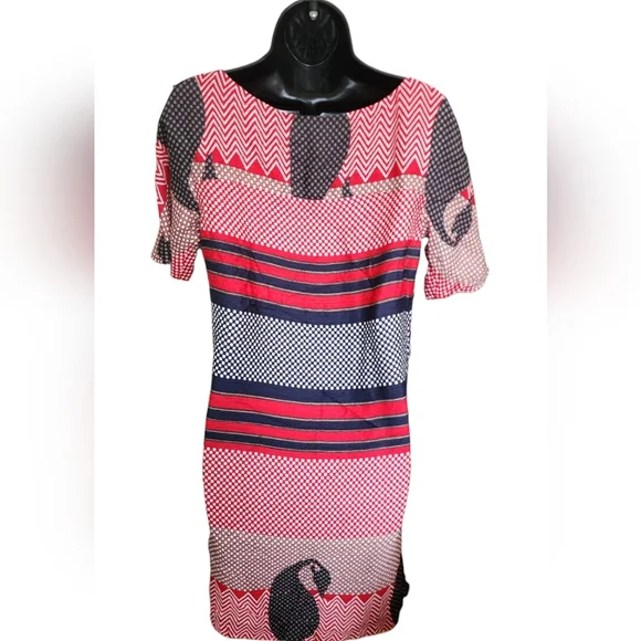 💙Tory Burch Silk Multicolor Printed Dress☆ - Picture 3 of 4